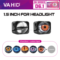 Lampes LED dynamiques à 8 modes pour voiture, moto, phare de moto, yeux de démon, lumière 1,5/2,0/2,5/3,0 pouces, accessoires de voiture