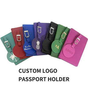 Cartera de viaje de cuero PU con logotipo personalizado Funda para <span class=keywords><strong>pasaporte</strong></span> popular con soporte para <span class=keywords><strong>pasaporte</strong></span> de temporada de verano - Product Image 5