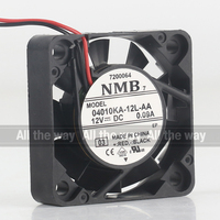 Nouveau ventilateur de refroidissement original NMB 5V 24V 48V DC12V 0.09A AC EC 4010 40X40X10MM 4CM à double roulement à billes pour onduleur, trois fils 04010KA-12L-AA