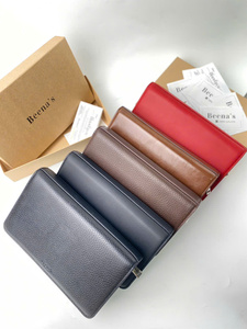 Handheld Clutch <b>Wallet</b> Dual <b>Zipper</b> Microfiber Business Handbag Large Capacity Front Strap Purse Long RFID Blocking - Product Image 4