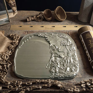 حجر حبر من سبائك التيتانيوم عالي الجودة من ماركة Slt، مصنوع بتقنية CNC، للخط الصيني التقليدي، مع نماذج للحفر والتفريز - Product Image 1