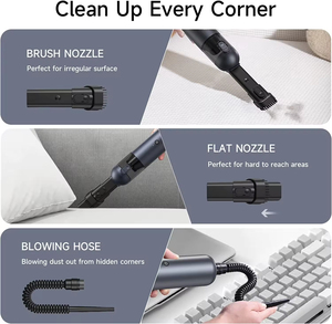High-Power USB Car Vacuum Cleaner Cordless Electric Dust Blower for Computer <b>Keyboard</b> Handheld Use with Battery Power - Product Image 2