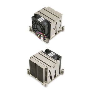 مبرد وحدة المعالجة المركزية للخادم 2U 4U لمعالجات إنتل زيون X9 X10 E5-2600، تبريد هوائي بأنابيب حرارية مزدوجة وزعانف ألومنيوم، مروحة وحدة المعالجة المركزية مع مبدد حراري - Product Image 4