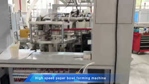 Vente chaude formant la machine de bol de papier jetable entièrement automatique formant la machine de fabrication de bol de <span class=keywords><strong>salade</strong></span> de seau de papier - Product Image 5