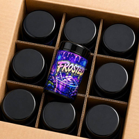 Botol Kaca UV Violet 3,5g Grosir dengan Tutup, Cetak Label Kustom untuk Kemasan Bunga Kering, Wadah Kedap Udara Anti Bau