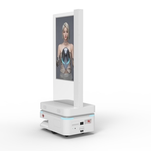 Robot publicitaire intelligent de 55 pouces avec IA vocale, écran tactile LCD, affichage numérique et cabine photo pour usage commercial - Product Image 2