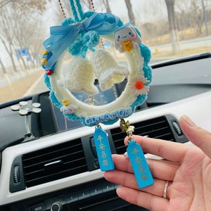 Flores Preservadas Tejidas a Mano, Decoración Creativa para Colgar en el Coche con Lirios, Excelente Regalo para el Cumpleaños <span class=keywords><strong>de</strong></span> tu <span class=keywords><strong>Novia</strong></span> o para las Fiestas - Product Image 6
