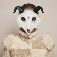 Masque Demi-Visage Vintage Gothique en Corne de Bœuf et Tête de Chèvre, Motif Animal Démon Maléfique, pour Festival, Fête, Cosplay, Carnaval et Tenues de Fête