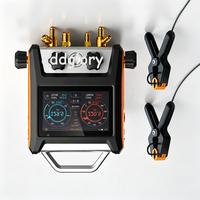 Elitech MS-4000 Smart Digital HVAC 4-Way Manifold Gauge, Air-Condition Service Tool with Built-in Micron Gauge Transmitter
