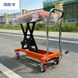 Plataforma Elevadora de Tijera Manual Hidráulica WGZN de Diseño Profesional, Carro Elevador Móvil Estándar de 500 kg - Product Image 2