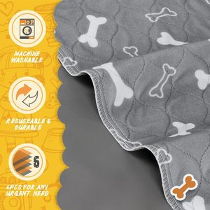 Anpassbare umwelt freundliche wieder verwendbare Hunde-Pee-<span class=keywords><strong>Pad</strong></span> Auslaufs ichere, rutsch feste, wasch bare Welpen-Urin-Pads Pet Training <span class=keywords><strong>Pad</strong></span> - Product Image 6