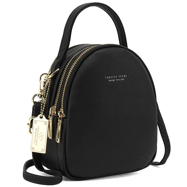 New Mini Backpack Women Casual PU Leather Shoulder Bag For Teenage Girls Multi-Function Small Female Ladies School Backpack