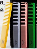 Peigne à cheveux à dents larges Eagle Castle JRL Professional Salon, manche en bambou, emballage en boîte, modèle 302, 18 cm, cheveux courts pour femmes