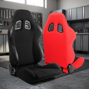 Siège de voiture sport inclinable en tissu SSCUS NSI-FABRIC de haute qualité avec ajustement universel pour tous les véhicules - Product Image 1