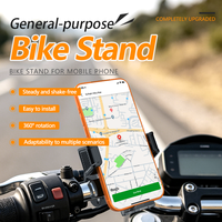 Nouveau support de téléphone translucide pour vélo, verrouillage à une touche, utilisation à une main, support universel pour téléphone portable pour vélo, support de téléphone pour moto