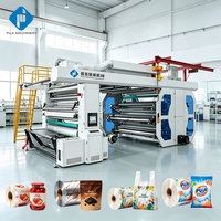 Machine d'impression flexographique économique CI avec rouleau anilox en céramique pour l'impression des fonds de gobelets en film PE et en papier