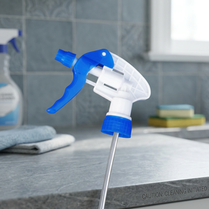 Boquilla pulverizadora de gatillo de aluminio industrial duradera de primera calidad, antipolvo, para cosméticos, con tapa para botella, dispensador de bomba para limpieza química - Product Image 2
