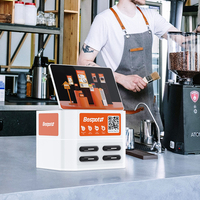 Station de location de batteries externes portable Besiter BST-1412 de haute qualité à 4 emplacements, 10 écrans, Micro USB Type-C, 45W, affichage LED, charge rapide