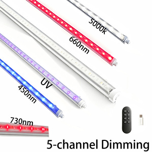 หลอดไฟปลูกพืชแบบไฮโดรโปนิกส์ ขนาด 4 ฟุต 36 วัตต์ T8 สเปกตรัมเต็ม IP65 เชื่อมต่อได้ สำหรับการทำฟาร์มแนวตั้งและชั้นวางปลูก - Product Image 6