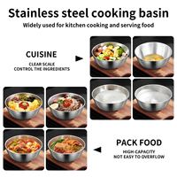 YITIAN – Accessoires de cuisson coréens en acier inoxydable multi-tailles, directement de l'usine, avec bol mélangeur gradué