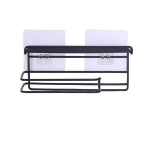 Wall-mounted Zinc Alloy Bathroom Finishing Rack Creative <b>Tissue</b> Rack Roll <b>Paper</b> Rack Mobile Phone Rack Hook Self-Adhesive Modern - Product Image 3