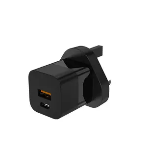 ODM OEM Design minuscolo cubo USB-A USB-C ricarica rapida caricabatterie 33W per iPhone per Samsung per Xiaomi e altri telefoni Android