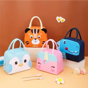 Wieder verwendbarer wärme isolierter Kühler Lunch Bag Lebensmittel Oxford Cloth Lunch Food Cooler Bag für Kinder