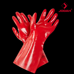 Waterproof Pull Forearm Protection <b>Gloves</b> PVC7335 Chemical Acid Solvent Protection Ambidextrous Industrial Full Cut-Resistance - Product Image 3