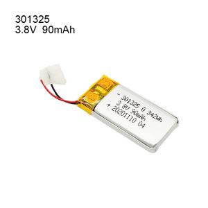 थोक रिचार्जेबल लिपो बैटरी 301325 3.8v 90mah बैटेरी लिथियम पॉलिमर 3 वायर बैटरी - Product Image 5