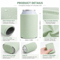 Manchons isothermes pliables en mousse personnalisés pour canettes de bière et de soda de 12 oz (normales) et 16 oz (hautes)