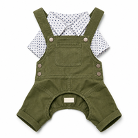 Combinaison pour chien avec col à pois, combinaison douce pour chiot, vêtements élégants pour chiens de petite et moyenne taille, tels que les Dachshunds
