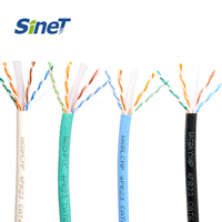 Tout nouveau 1000ft Gigabit Cat6 Solid PVC Cable Pull Box 250Mhz 4-Pair Twisted 23AWG HDPE UTP Cable OEM Communication Cables DE 305M