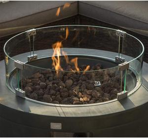 Glass Wind <strong>Guards</strong> for Gas <strong>Fire</strong> Pits - Product Image 4