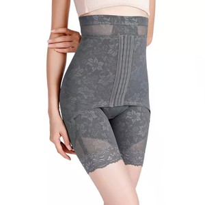 Cintura de ángulo plano Después de quitarse la cintura alta Posparto Levantar glúteos y faja hasta la cintura Pantalones moldeadores de cuerpo de encaje - Product Image 3