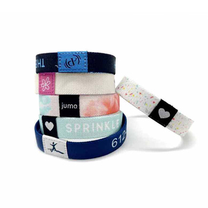 Bán buôn tùy chỉnh vải <span class=keywords><strong>RFID</strong></span> không thấm nước Dây Đeo Cổ Tay Cá Nhân đàn hồi tổ chức sự kiện Vòng đeo tay NFC kiểm soát truy cập 13.56MHz 125Khz - Product Image 1