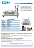 Impresora de Plantillas Manual de Alta Precisión Qihe QH3040, 220V, para Impresión de Circuitos Impresos Planos Pequeños, 10um