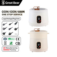 Autocuiseur Électrique Intelligent Great Bear 2L, Mini-Cuiseur Portable Mignon pour la Maison avec Revêtement Antiadhésif en Céramique et Poignées Modernes