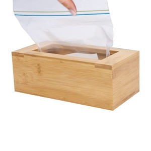 Customized bamboo food storage bags, kitchen <b>drawer</b> organizers, document bags, bamboo four-piece set of food storage bags - Product Image 3