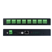 Gateway Modbus, Conversor de 8 Puertos RS485 a Fibra y Ethernet con Soporte para MQTT, HTTP, WebSocket, Servidor Serial Industrial