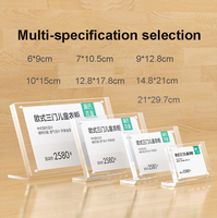 Support de Présentation de Prix Portable et Rotatif en Acrylique Moderne, Pliable et Détachable, pour Étiquettes, Horizontal, Incliné, en Forme de L, pour Table