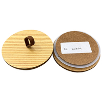 Couvercles de bocaux en bambou bon marché en gros Couvercle en bambou avec anneau en silicone pour tasse Mason