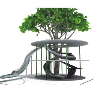 Conception moderne de terrain de jeu pour les structures de jeu colorées avec des idées de tour et de glissière - Product Image 4