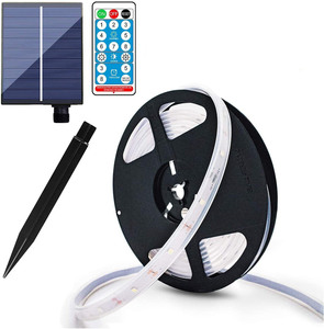 Tira <span class=keywords><strong>de</strong></span> Luces <span class=keywords><strong>LED</strong></span> RGB <span class=keywords><strong>para</strong></span> Exteriores, Alimentada por Energía Solar, con 8 Modos <span class=keywords><strong>de</strong></span> Iluminación, Impermeable, Decorativa, <span class=keywords><strong>para</strong></span> Jardín, Árboles y Piscina - Product Image 6