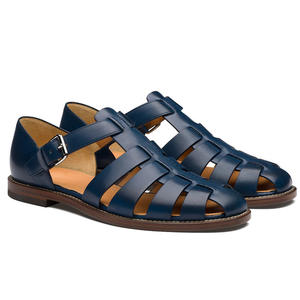 mens black leather dress sandals