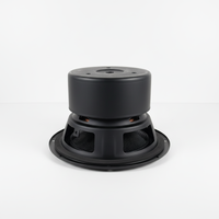 Samtronic Haut-parleur de graves Hi-Fi pur de 6,5 pouces en fibre de verre, petit canon en acier, longue course, 4-8 Ohm, 100W, blindé magnétiquement