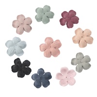 Coréen Velours Microfibre Cuir Fleur Appliques Mince Cinq Pétale Tissu Patchs En Relief pour DIY Cheveux Accessoires Bandeau