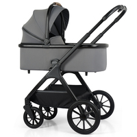 Ensemble de poussette de luxe pour bébé, berceau et siège auto pour nouveau-né, système de voyage pour bébé, poussette 3 en 1, vente en gros