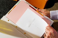 Porte-menus en tissu personnalisés pour hôtels et restaurants, pochettes en carton pour menus et dossiers de menus à feuilles mobiles remplaçables