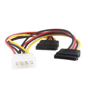 Cable de alimentación de 4 pines IDE a doble cable de 15 pines, adaptador de disco duro Serial ATA de cobre de 18 AWG - Product Image 3