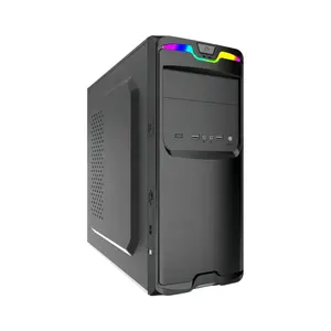 JNP Itx Atx Noir Micro Tour Abs Slim Office Pc Case Boîtiers d'ordinateur et tours